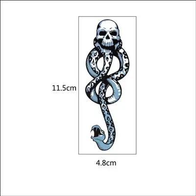 Nagini snake tattoo stickers temporary