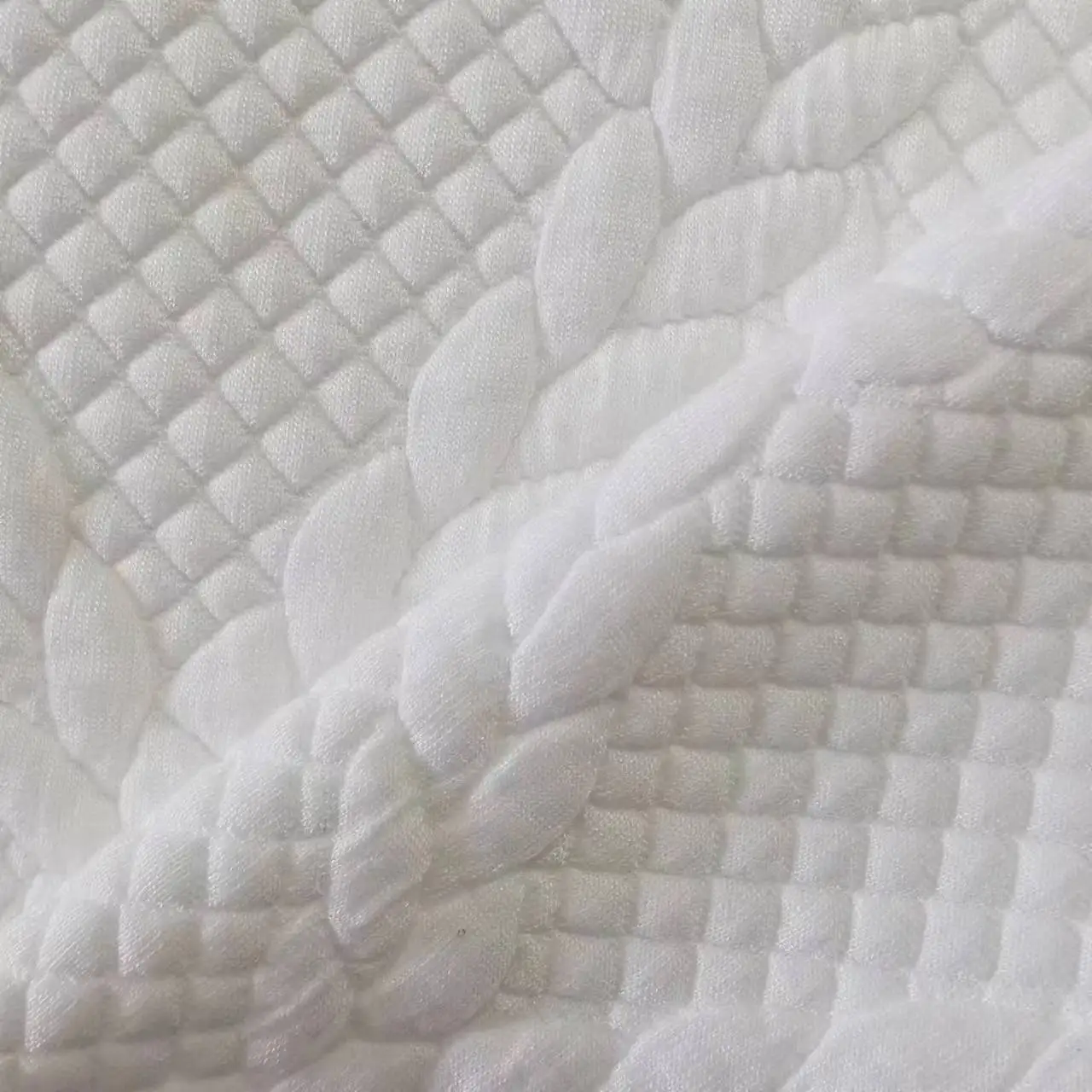 tela de rayon spandex 55% Poly 42% Rayon 3% Spandex Knitted Double Jacquard Fashion Clothes Fabric