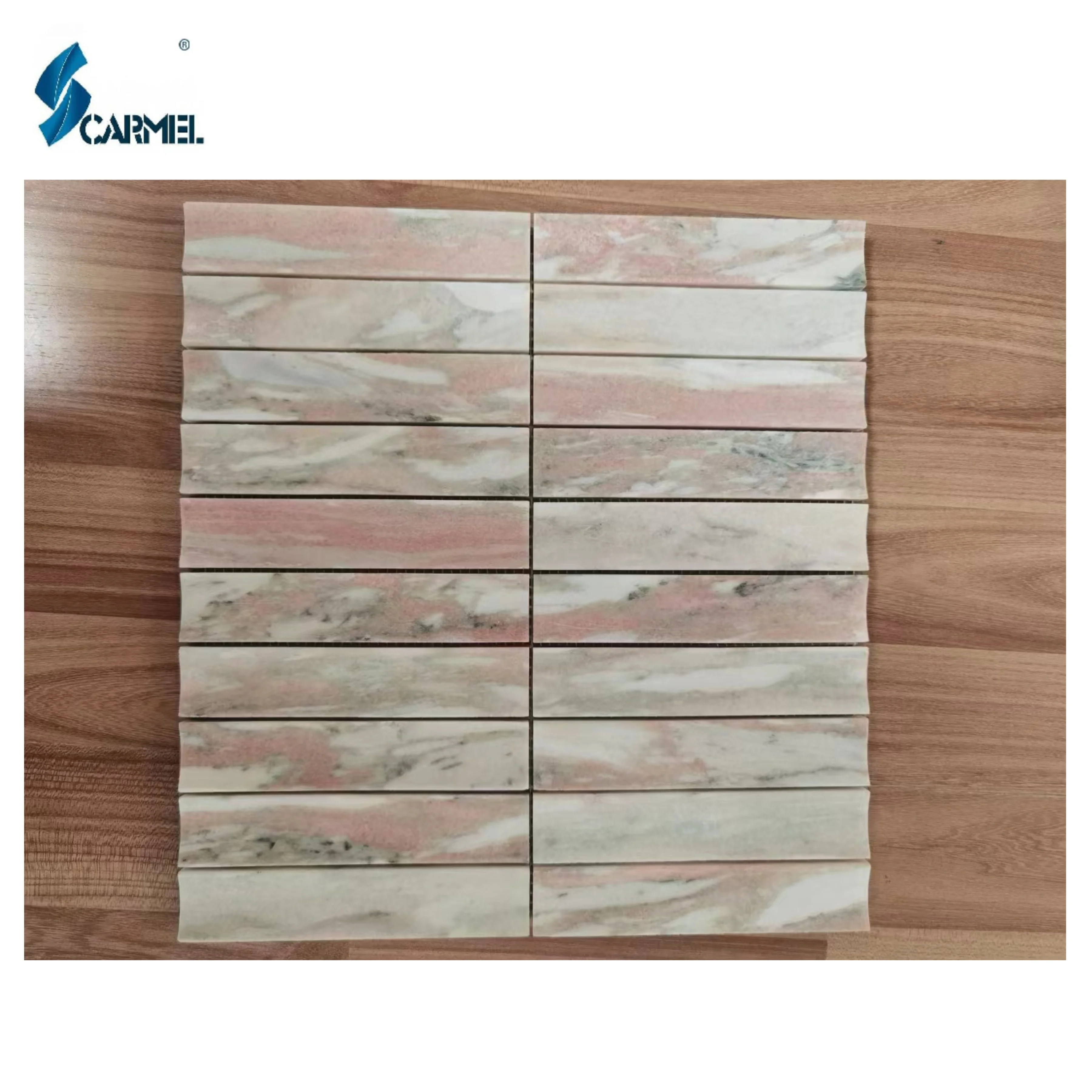 CARMEL STONE Wholesale White Marble Basalt Bathroom Wall Floor Tile Mosaic For Sale