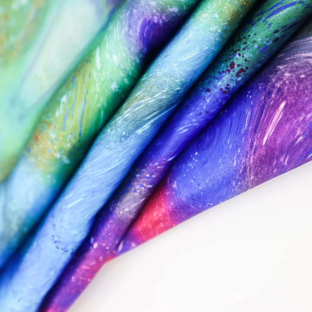 Luxury European Splendour Style Breathable Silk Charmeuse Fabric Custom Printing 100% Pure Real Mulberry Silk Fabric for Scarves