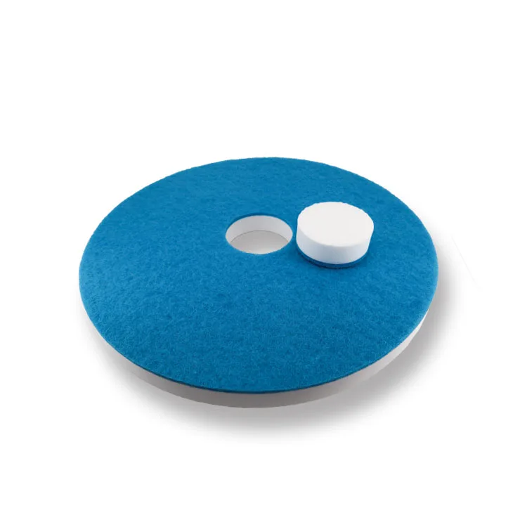 Topeco Floor Mop Round Melamine Foam Magic Cleaning Sponge Eraser Scouring Pad Melamine Sponge Pad For Floor Machine Tiles