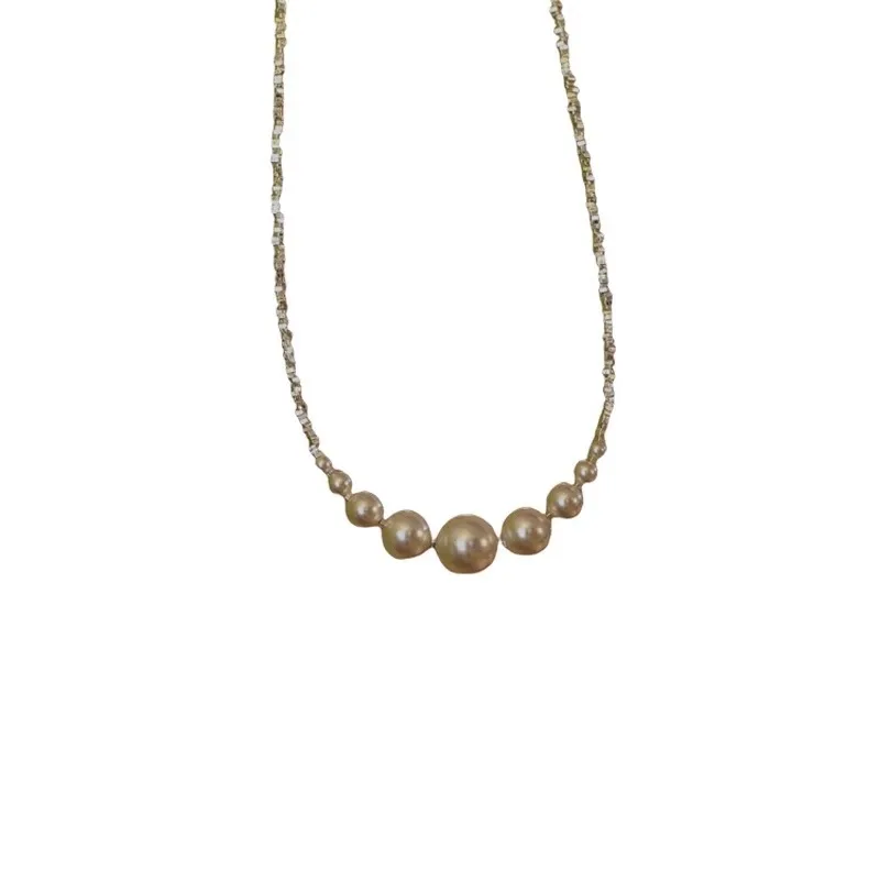 sterling silver pearl fashion jewelry necklaces 925 sterling silver chains fashion silver pearl necklace