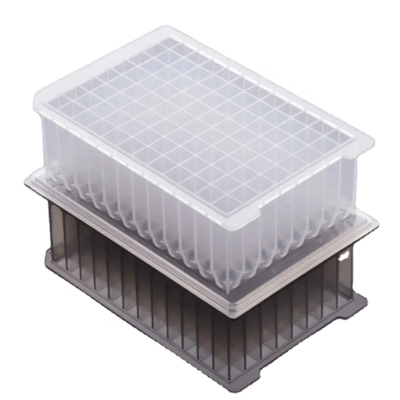2.2ml Wholesale lab use I-shaped square 96 deep well plates with U bottom
