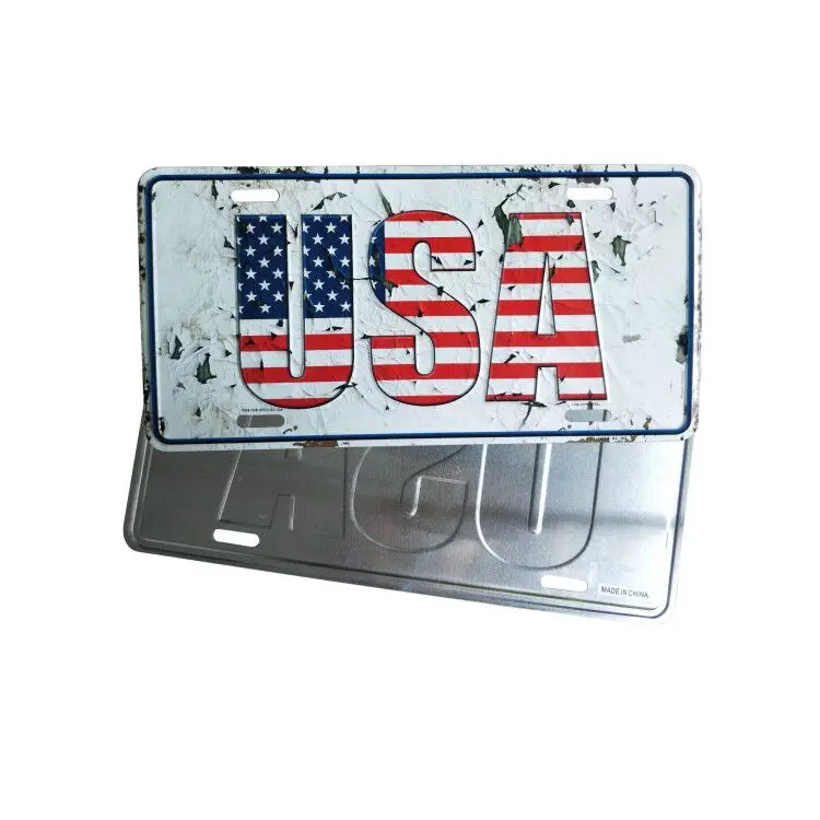 Номерной знак автомобильные аксессуары и гоночный мотоцикл тисненый Алюминиевый номерной знак алюминиевый тисненый чистый номерной знак