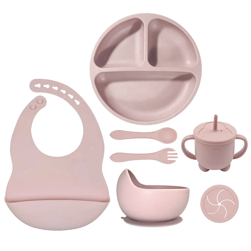 Детская силиконовая посуда из 6 предметов