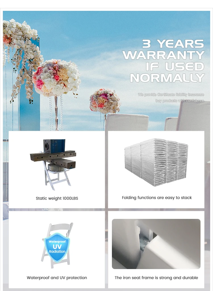 white plastic folding chairs