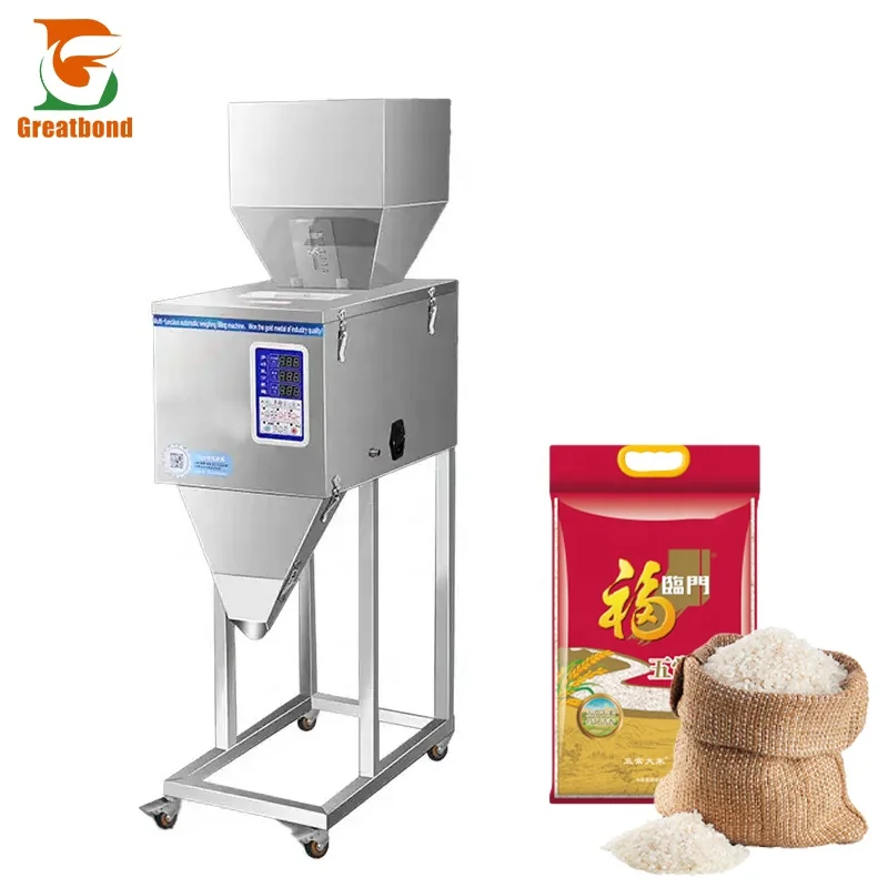 Wholesale Semi-automatic Particle Peanuts Granule Rice Nuts Vertical Coffee Powder Weighing Packaging Filling Machine