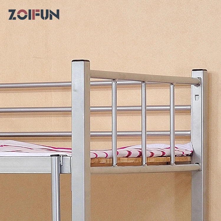 China hot sale metal bunk frame and wooden loft dormitory bunk bed student king size bunk bed