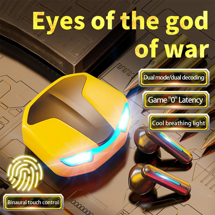 Original wireless gaming earphone earbud tws stereo sport music headset S200 BT 5.0 low latency in-ear headphone