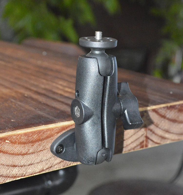 1/4 Thread Dual Ball Adjustable Bracket Mobile Mounted Baby Monitor Dome Stand Wall Mounting Hunting Trail CCTV Camera Mount