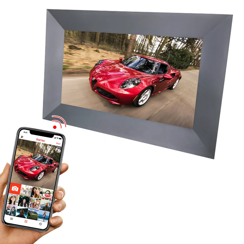 Acrylic digital photo frame with wifi english sexy pictures square mini digital 7 10 15 30 32 inch digital picture photo frame