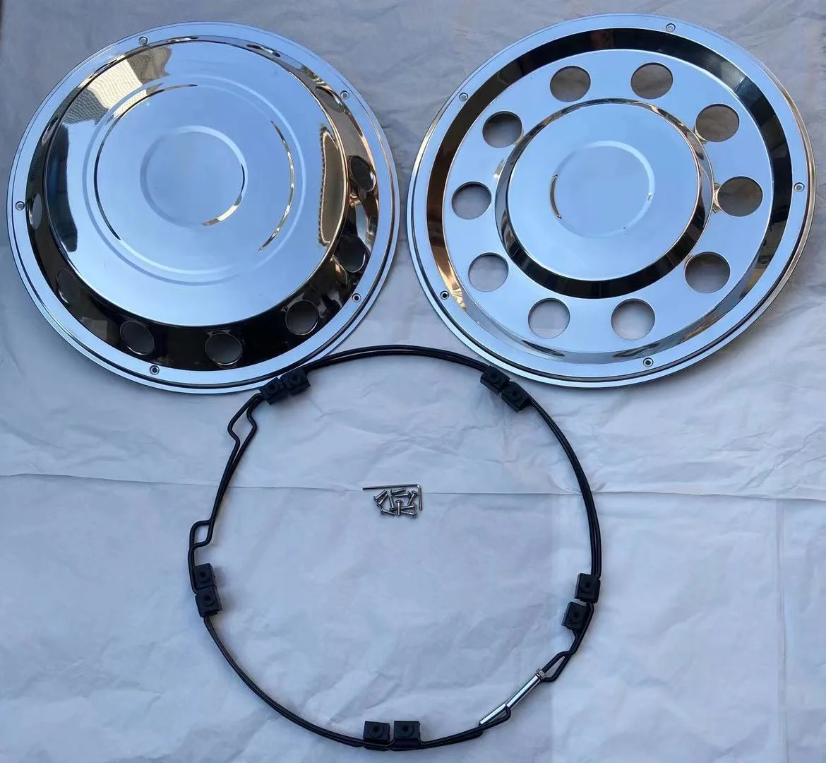 Stainless Steel 22.5 inch truck wheel simulator cover for  Sprinter truck