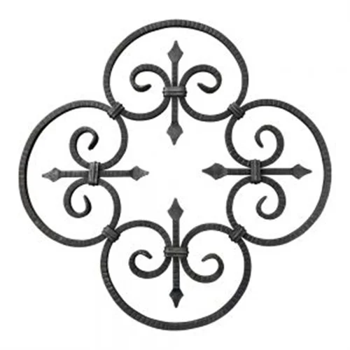 Кованая кованая пластина для цветов декоративная забора Цветочная