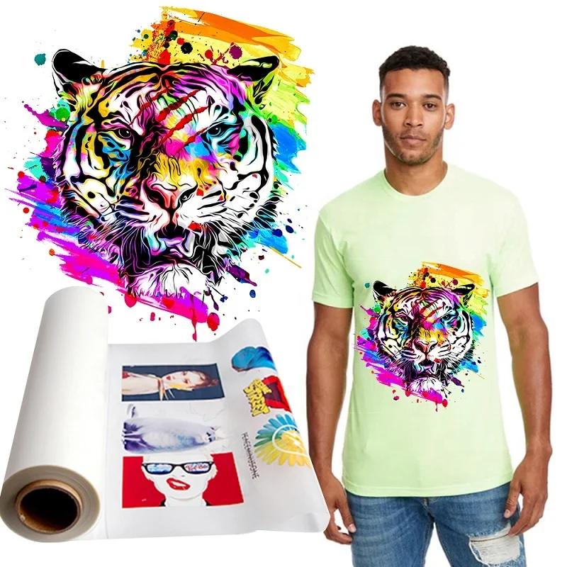 Wholesale Hot Peel DTF Film T-shirt Heat Transfer PET Film Roll Pack for DTF Printer
