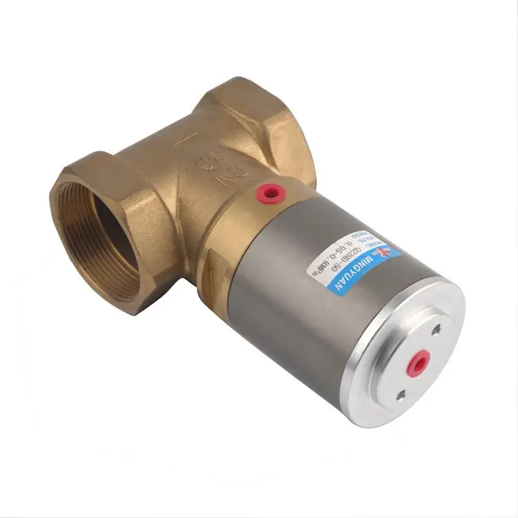 Q22HD Series Low Starting Pressure Piston Control Valve Good Sealing Performance Pilot Operated Brass Solenoid Valve