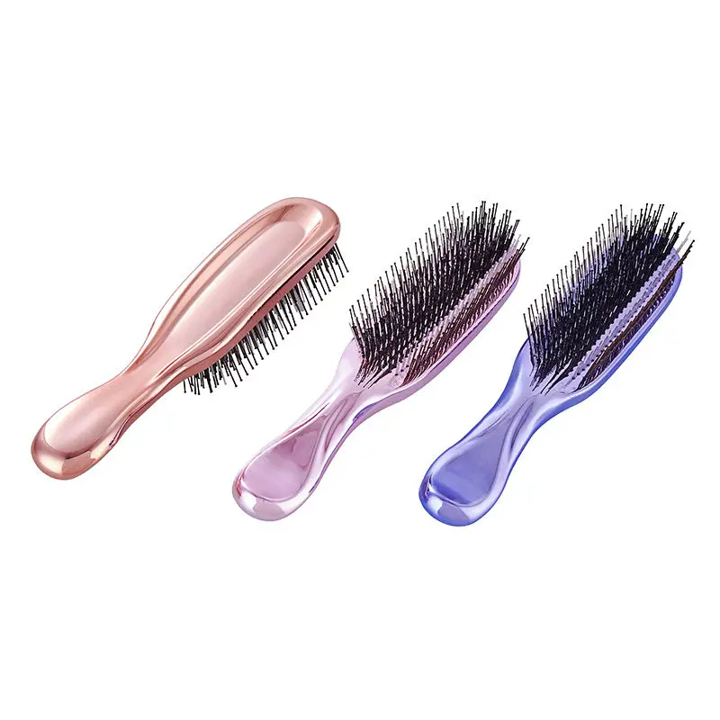Light Luxury Electroplating Massage Head Hair Comb Large Wide Tooth Comb Air Bag Comb