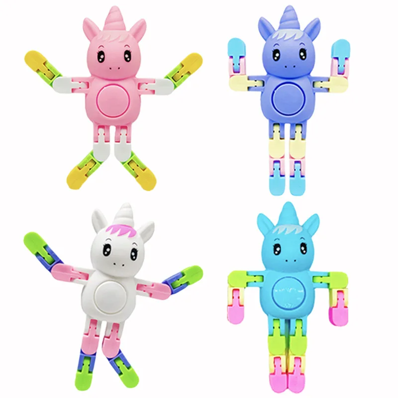 2024 Highly Popular New Design Unicorn Wacky Tracks Spinner Finger Fidget Toy For Kids