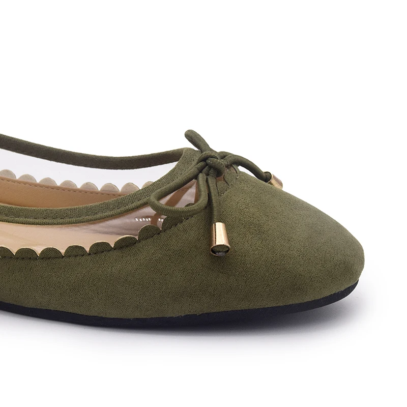 Sumer green female flat women shoes soft sole turkey ladies bridal ballerina shoes flat korean style footwear for women