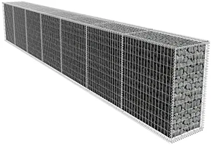 Welded mesh gabion box stone cage stone box to as stairs villa stone decoration