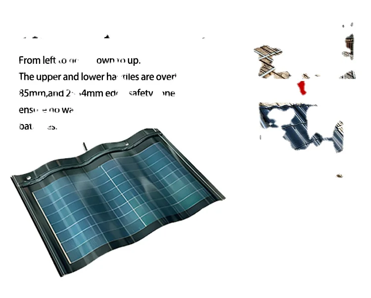 Coloured BIPV Building Integrated Photovoltaics Solar Tiles DSolar System For Home 10 Roof Solar Panel System Set Or Houses