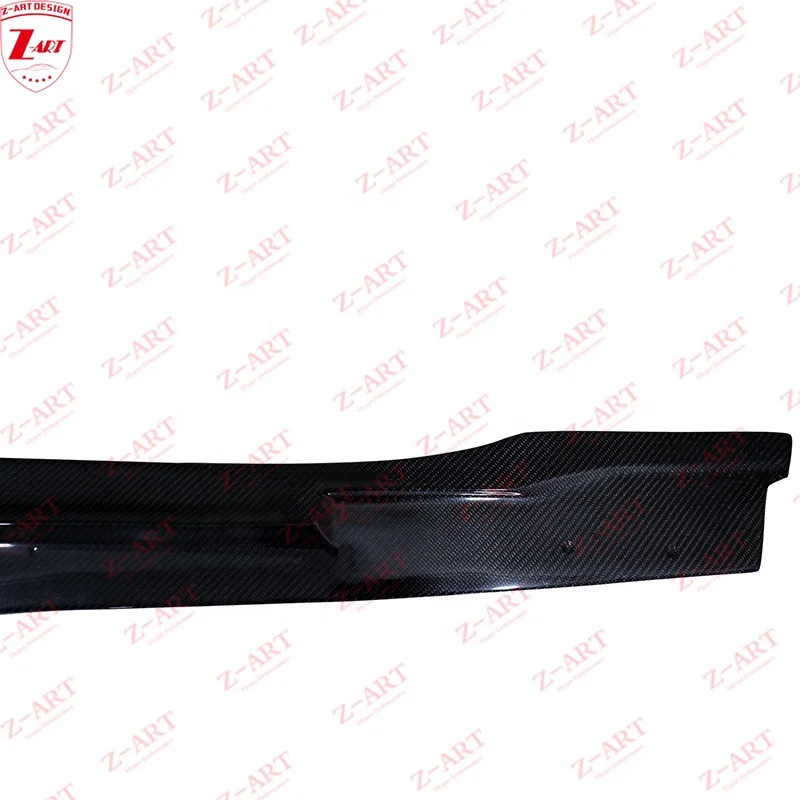 Z-ART 2014-2019 I8 carbon fiber side blade spoiler skirts for BMW I8 carbon fiber side lip for I8 carbon fiber side chin