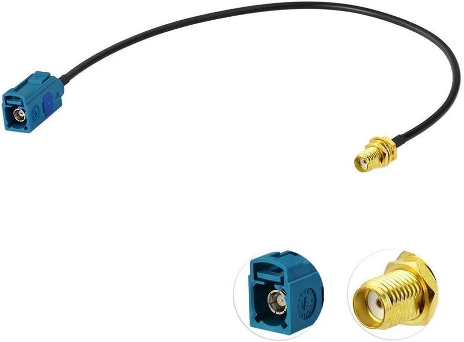 Sma-fakra female cable antenna adapter for gps SMA to Z fakra female to sma gps active antenna fakra