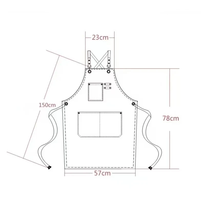 Ys97 Custom Logo Waterproof Oil-proof 100% Cotton Canvas Cooking Kitchen Aprons Tool Work Florist Garden Stylish Apron For Men