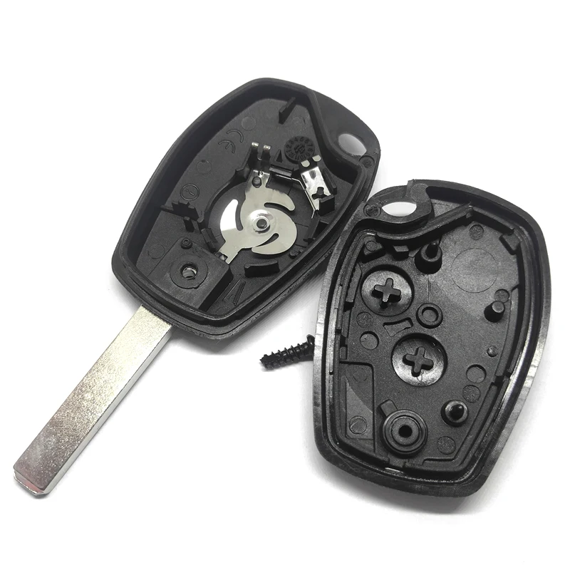 Remote Key Shell For R-enault Duster Clio DACIA 3 Twingo Logan Sandero Modus For N-issan 2 Buttons Car Alarm Key Case