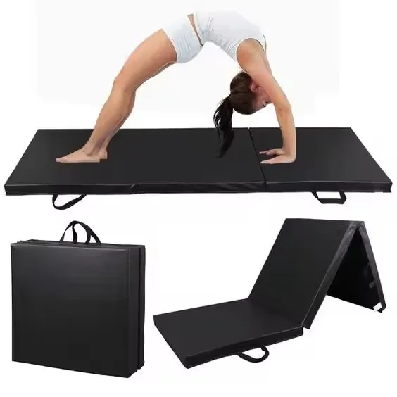 2' Thick tri fold mat folding panel mats gymnastics foldable mat for exercise
