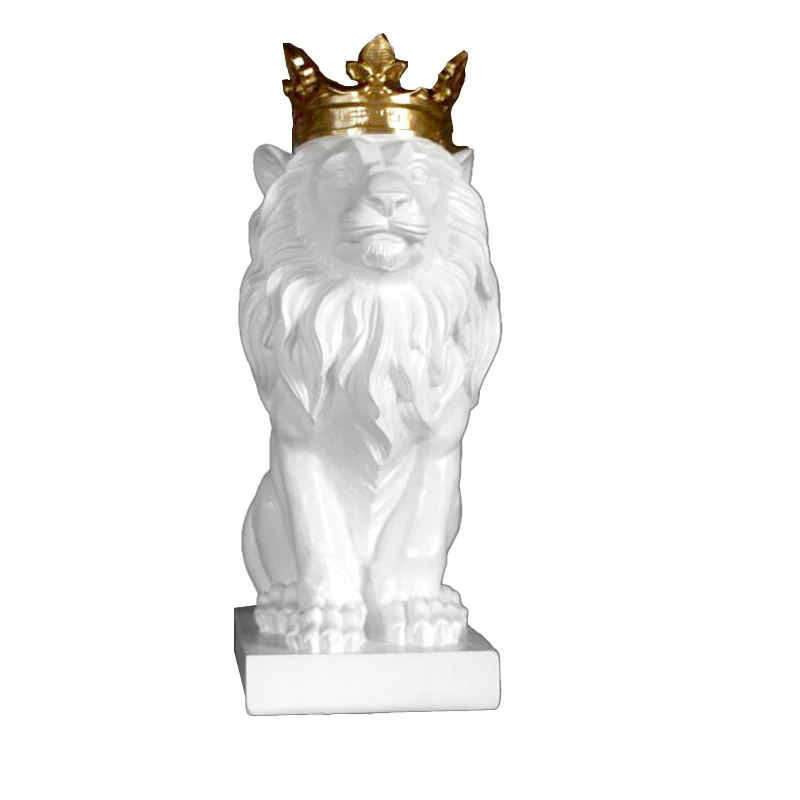 New crown lion ornaments Nordic style creative home hotel decorations porch desktop living room decorations