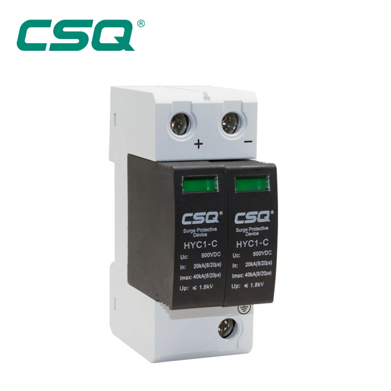 
solar surge protector device DC1000V DC500V DC SPD used to PV system 2 pole 3 pole 20KA-40KA 