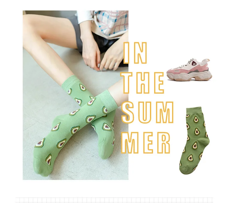 Пара оригинальных жаккардовых вязаных носков, дизайнерские спортивные носки