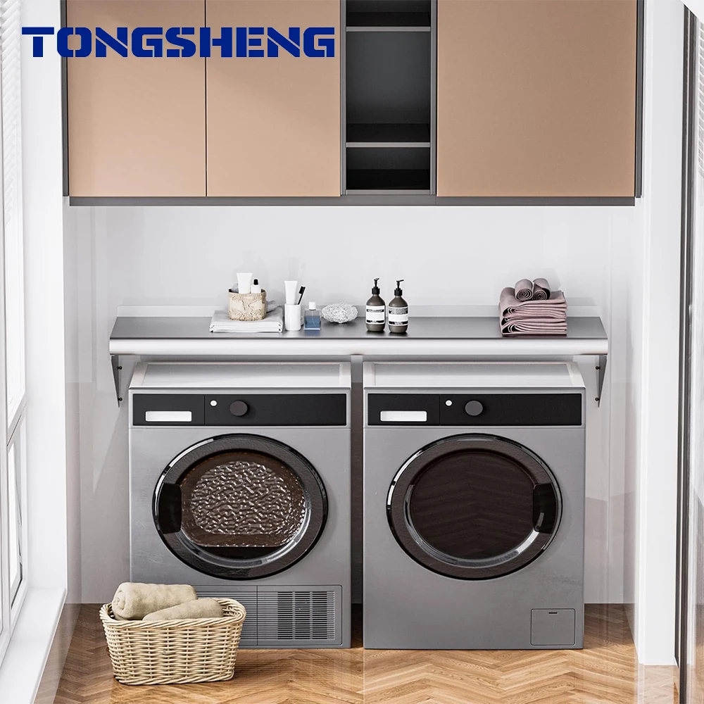 Factory Direct Single-Sided Stainless Steel Wall Mounted Shelf Light Duty Commercial Wall Mount Shelf High Quality Commercial