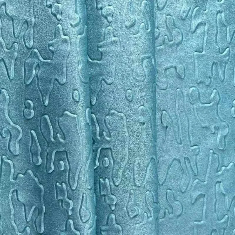 New arrival 75D spandex 100%polyester silk embossed fabric for women dress clothes