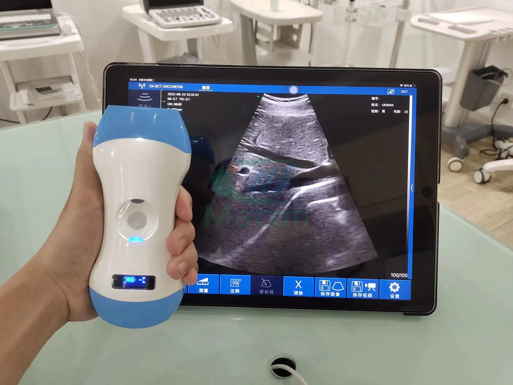 MC25 3 arrays 5 imaging modes 3 in 1 wireless ultrasound probe scanner for full body diagnostic imaging
