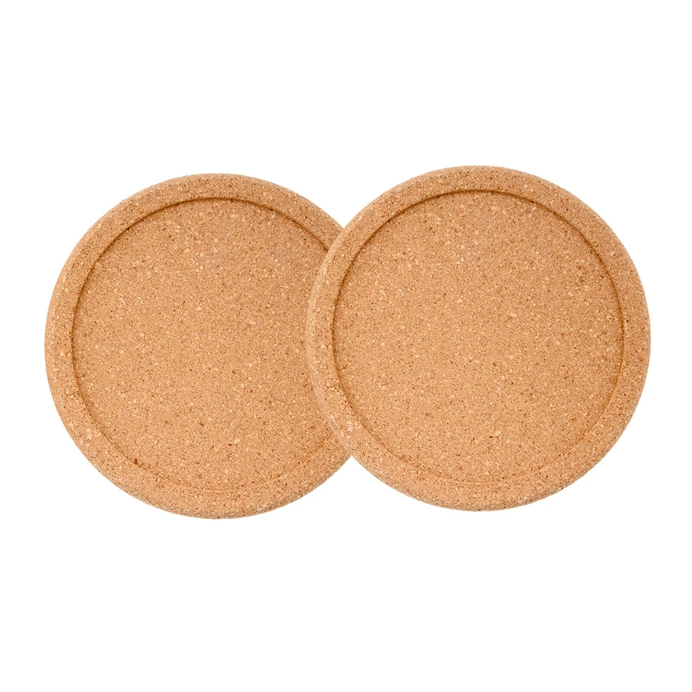 Custom natural round groove cork coasters boho design cork coaster for engraving
