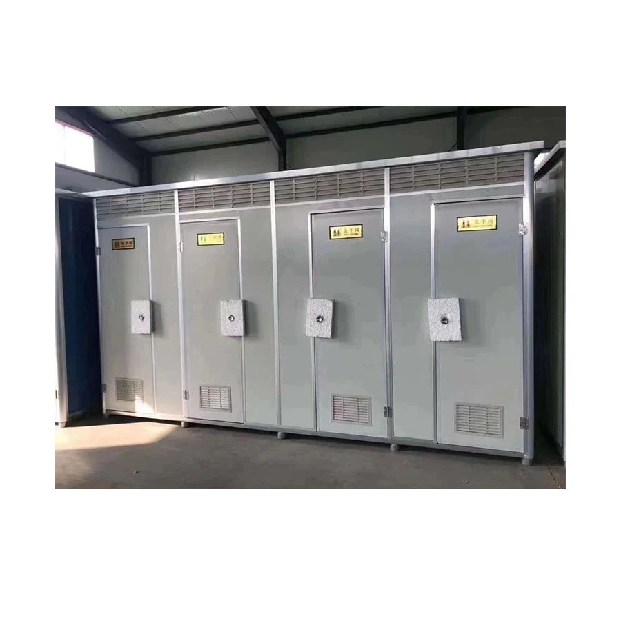 20ft Modular Portable Public Toilet Container Toilet Luxury Modern for Street Prefabricated House Ready to Use