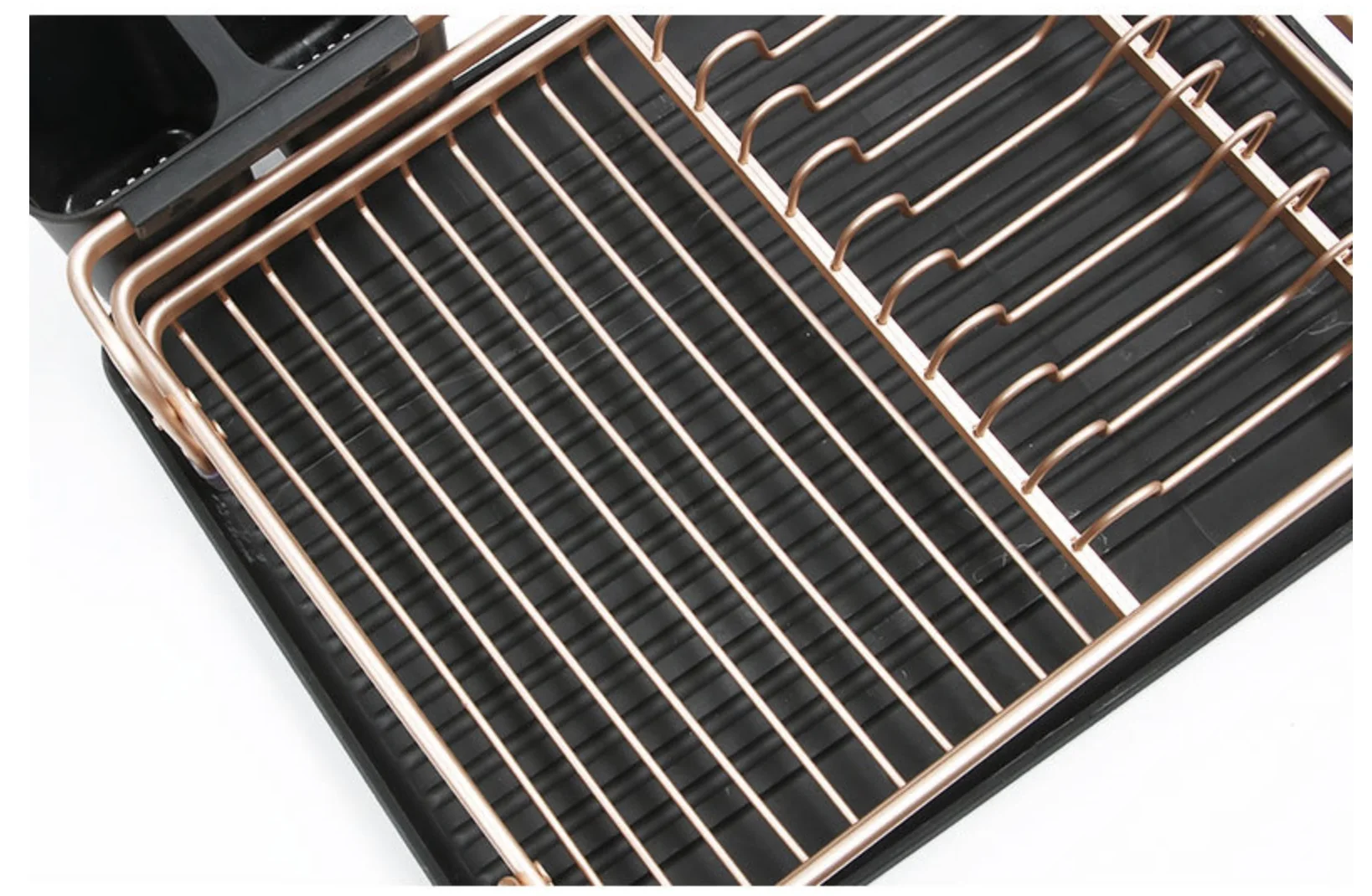 Dish Rack Drying Drainer Kitchen, Sink Counter Dishes Drainboard,Anti Rust Metal Dish Plate Drain Organizer Dryer Racks Holder