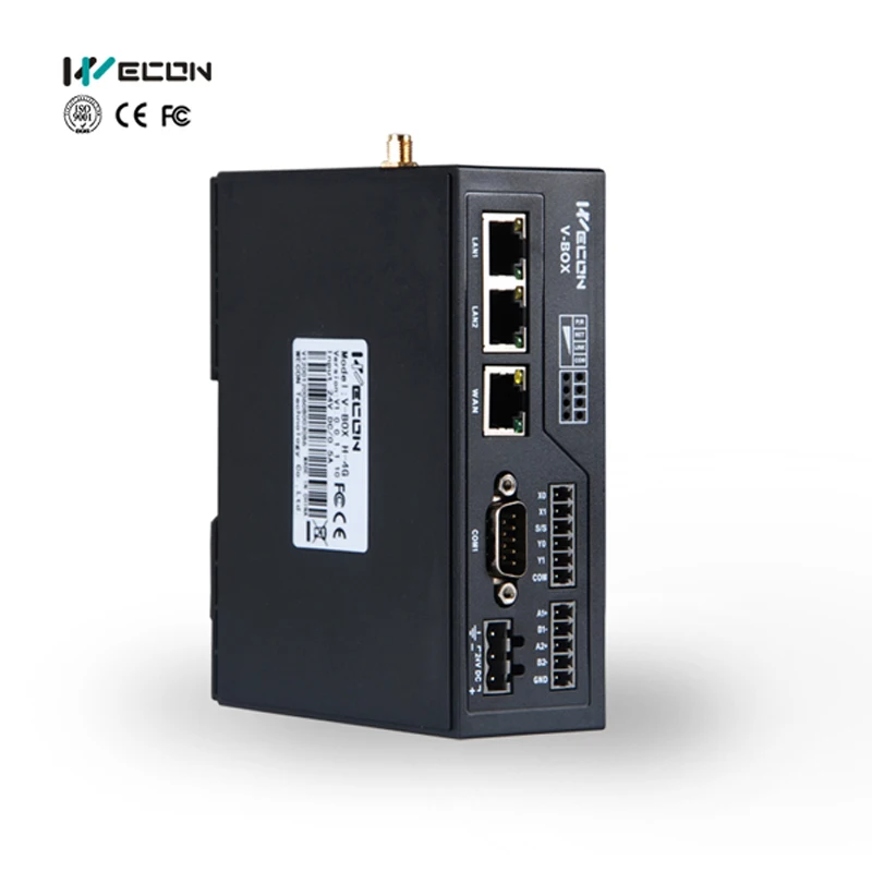 Industrial V-BOX gateway iot with modbus tcp supported in water treatment iot products wifi