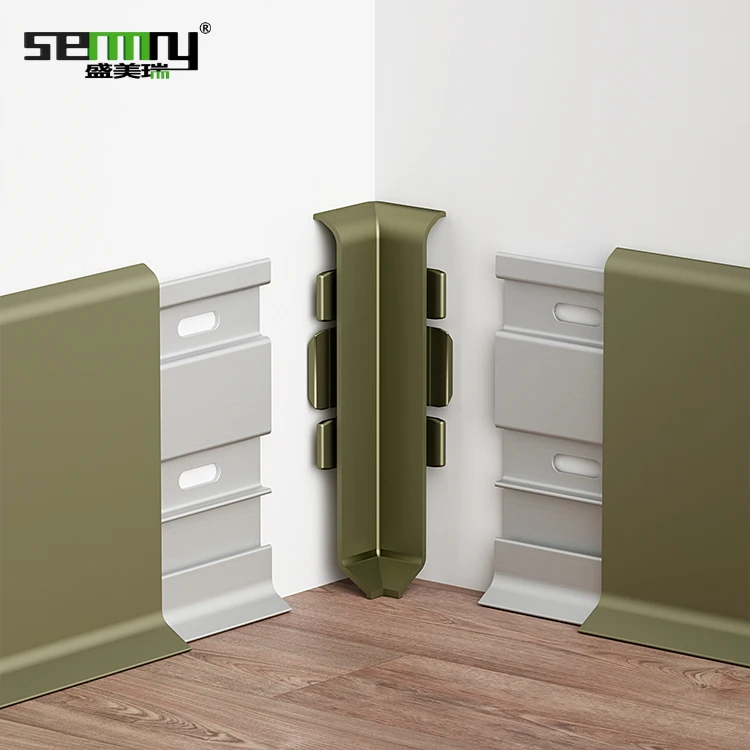 High Quality Good Look floor coverings and accessories Curve skirting board Aluminum  Alloy Skirting Board