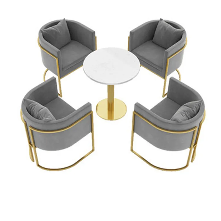 Nordic coffee shop commercial furniture lazy sofa chair restaurant chair and table