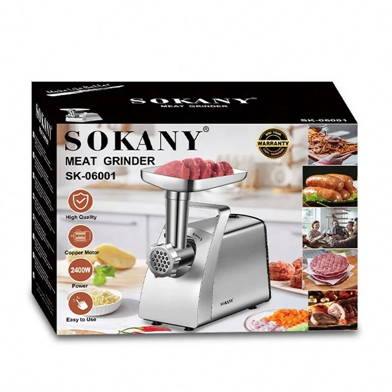 Wholesale Stainless Steel Electric Food Blender 2400W Electric Meat Grinder Mincer