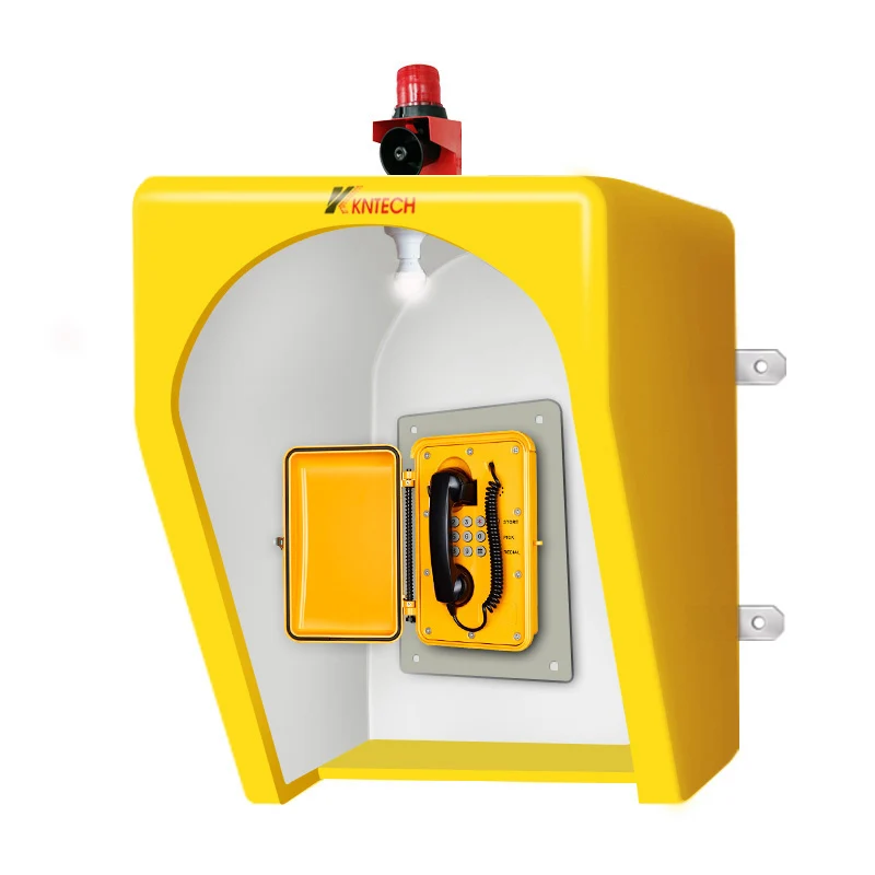 Acoustic Phone Booth Hood Waterproof Telephones Roof Acoustic Hood for Telephone RF 13A