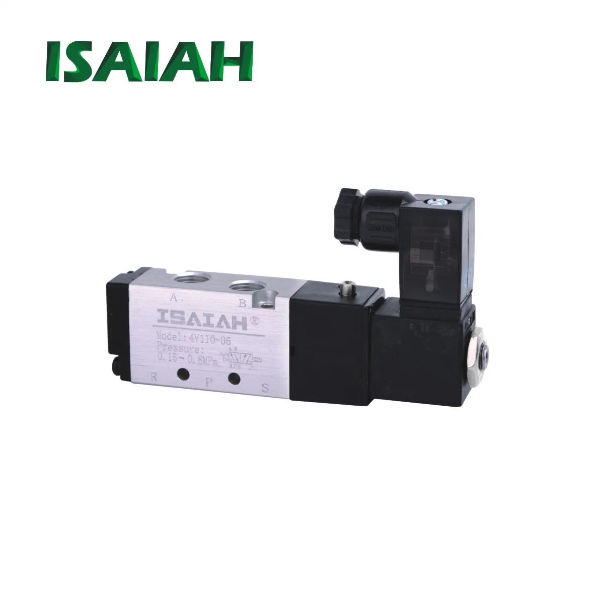 Good Quality Isaiah Brand Three Position Five Way Pneumatic Air Solenoid Valve  24V 220V