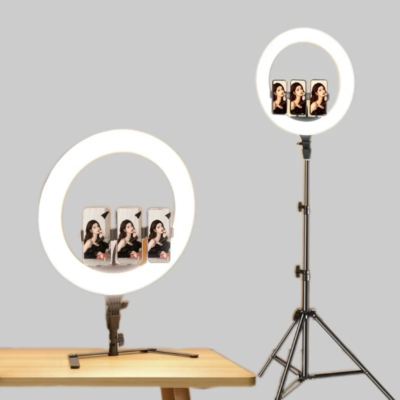 Factory Direct Sale 22inch Ring Light with Tripod Stand Dimmable LED Fill Light for Selfie Photography and Video Recording