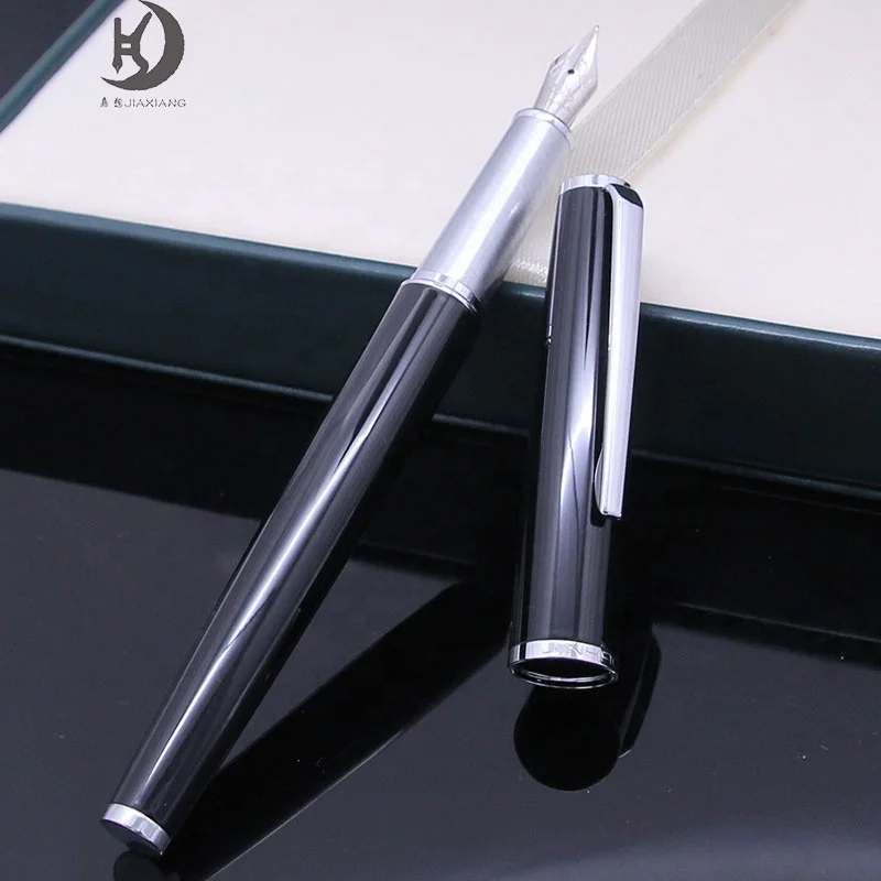 Jinhao 95 High quality promotion business silver clip premium metal calligraphy writing pen custom logo fountain pen set