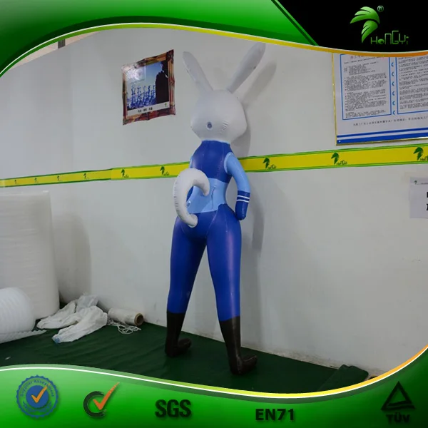1.5m Tall Custom Cartoon Inflatabl Rabbit Hongyi Standing Inflatable Sexy Doll Girl