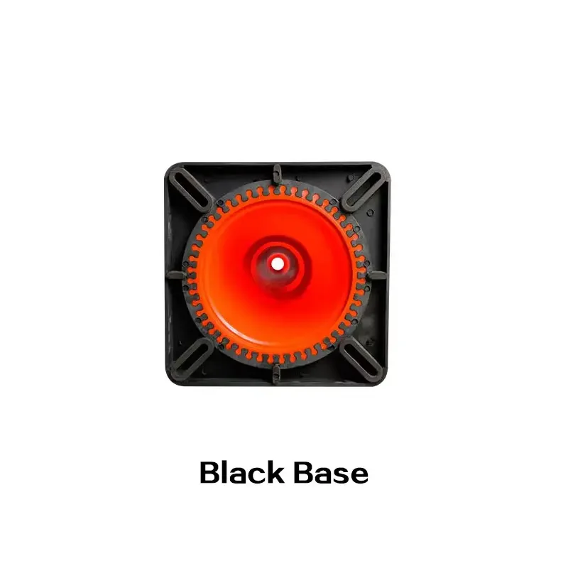 Warning Products High Quality 75cm Orange Flexible PVC Traffic Road Cones With Rubber Base