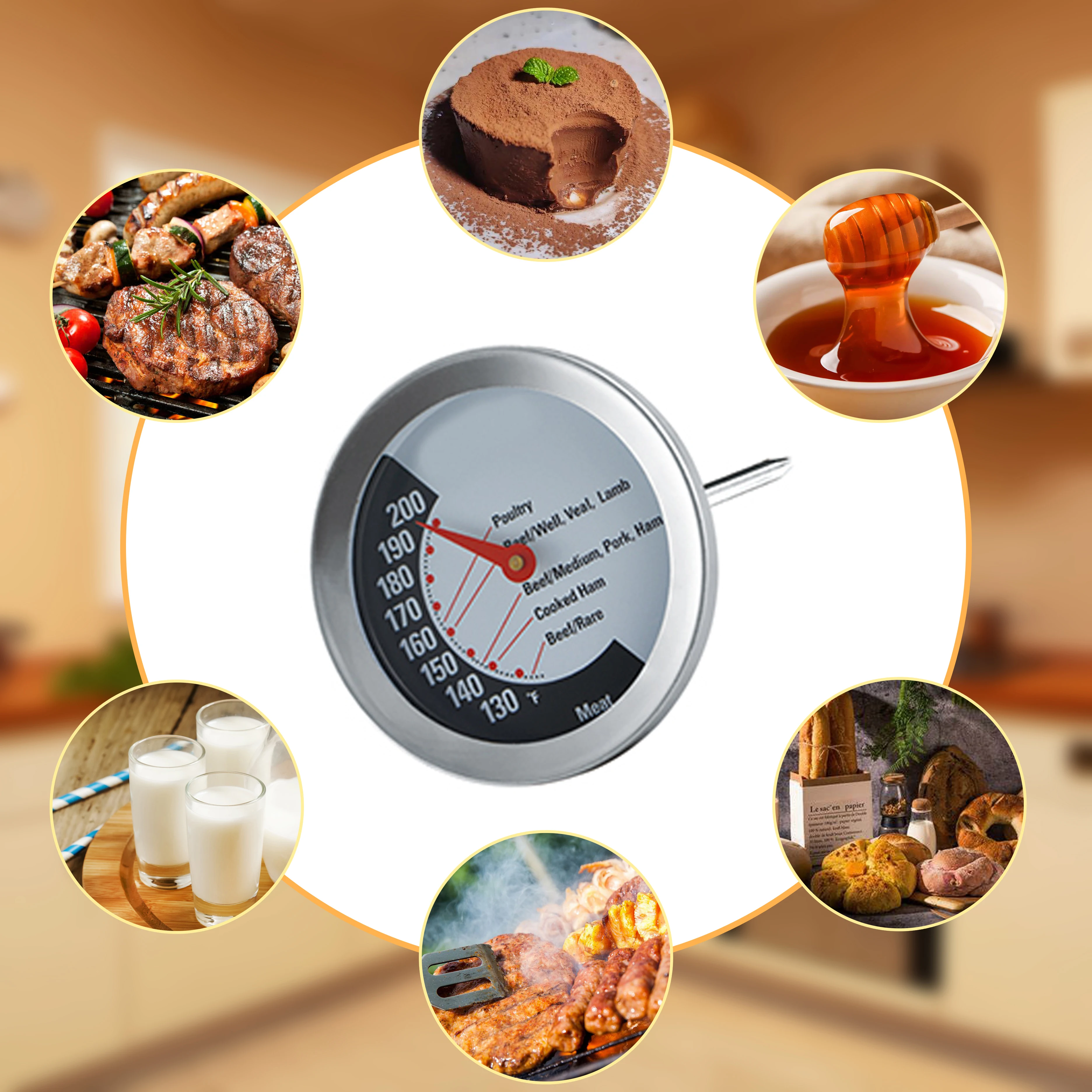 Кухонный термометр для приготовления мяса