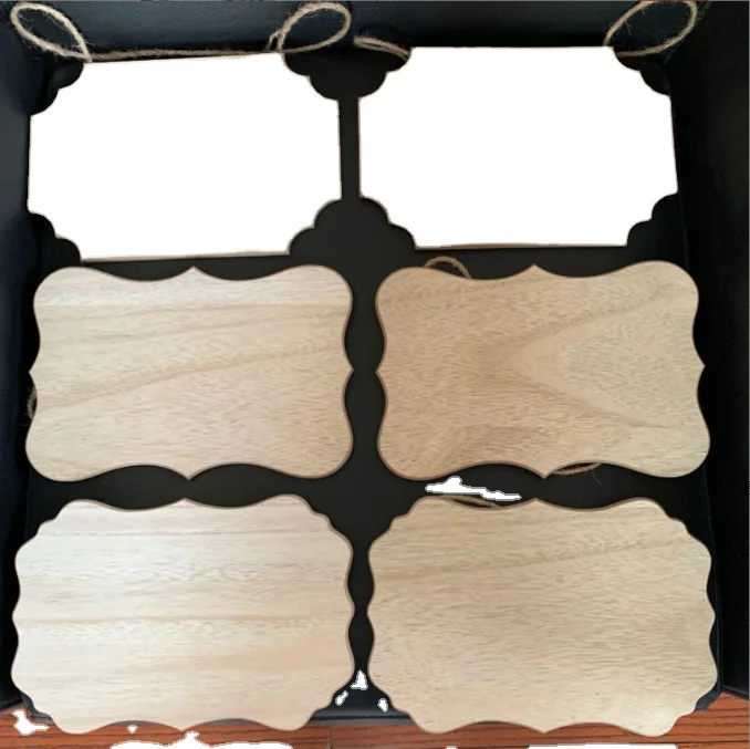 Blank wooden sign to hang for kids doodle, wedding design message decoration DIY craft